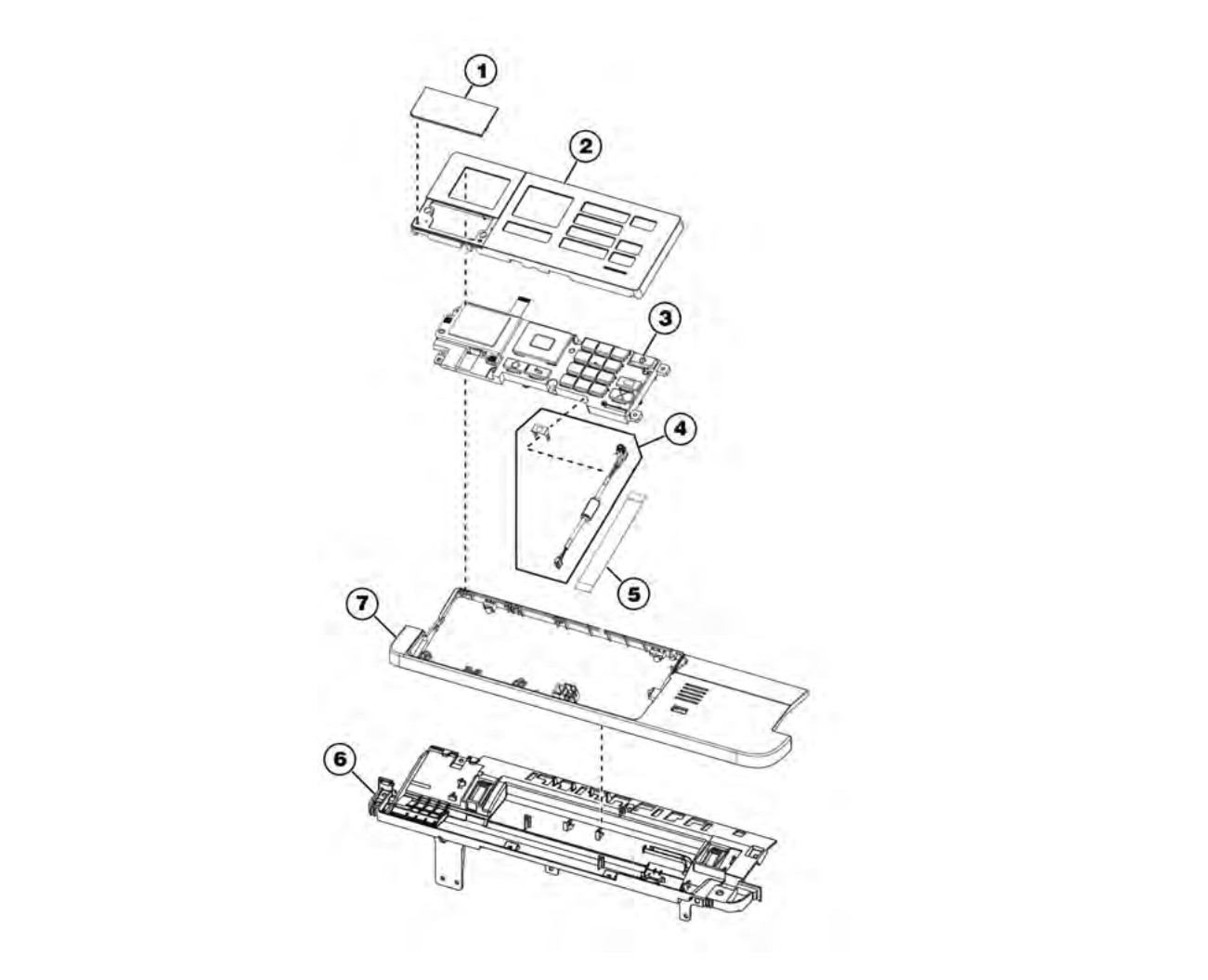 Xerox C310 Assembly 1: 2.4-inch Control Panel