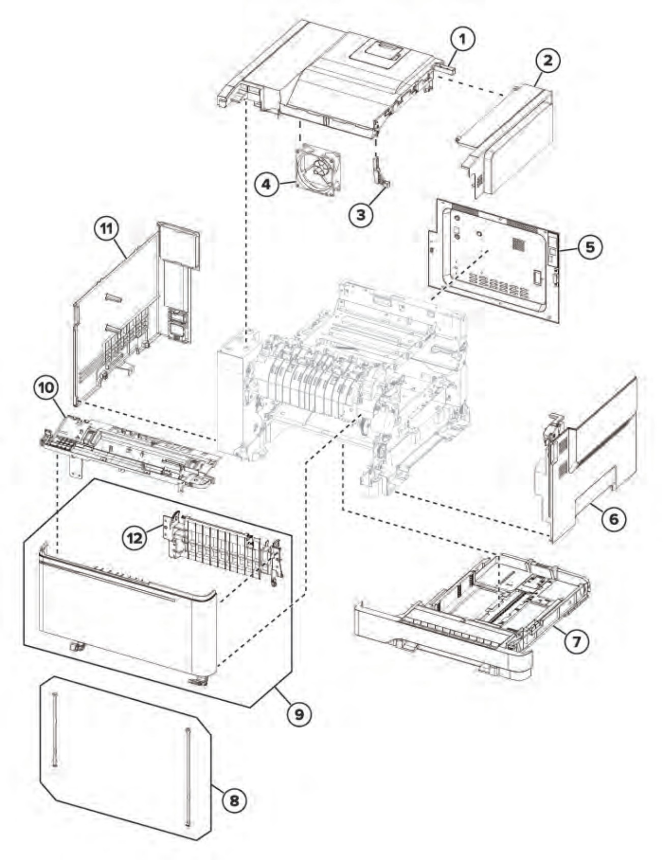 Xerox C310 Assembly 2: Covers