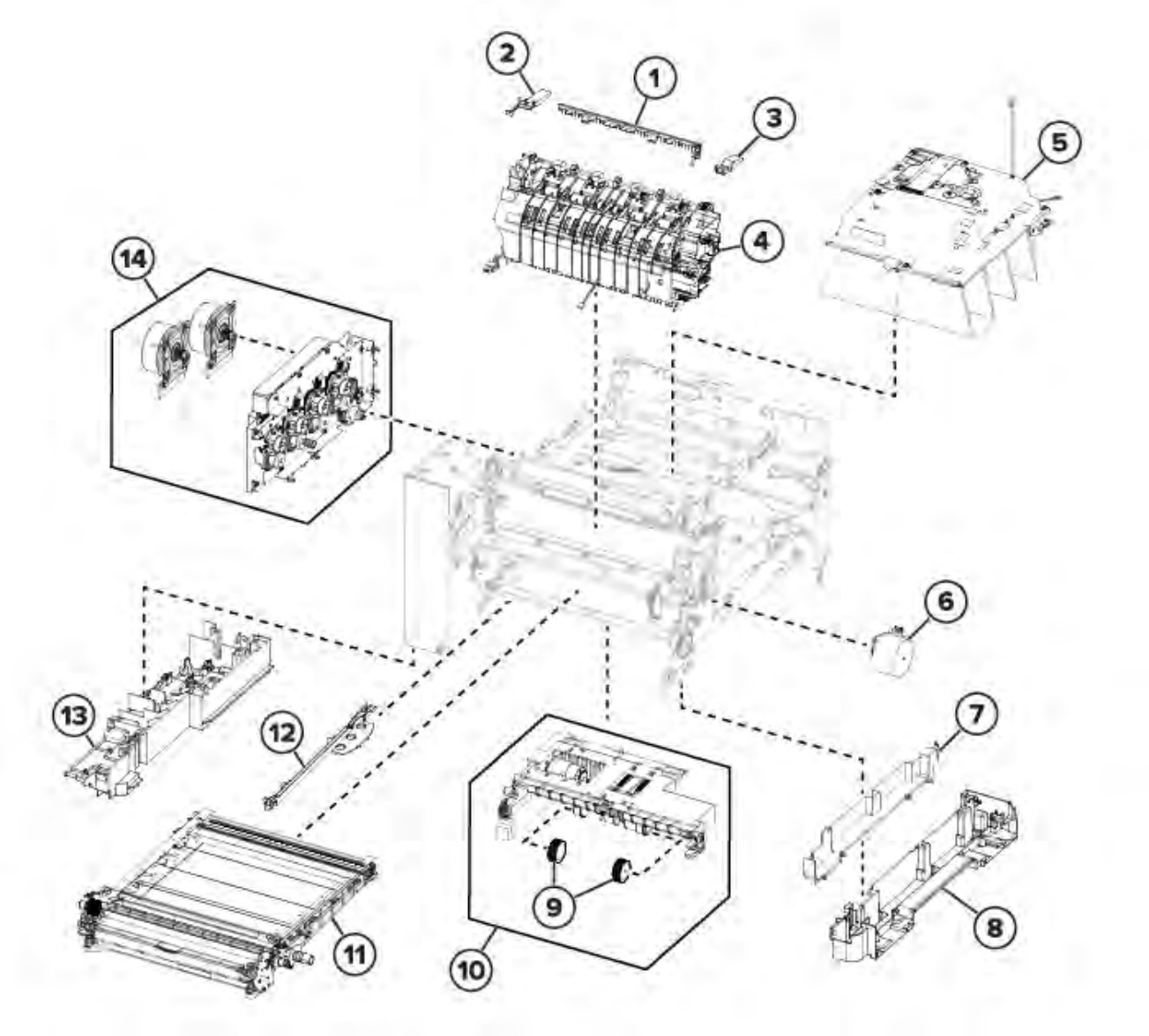 Xerox C310 Assembly 3: Paper Path and Frame