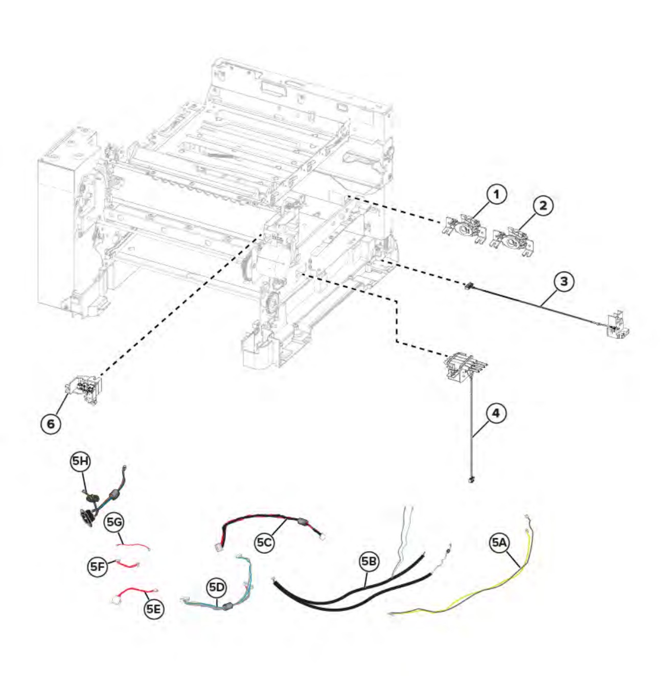 Xerox C310 Assembly 5: Cables and Sensors