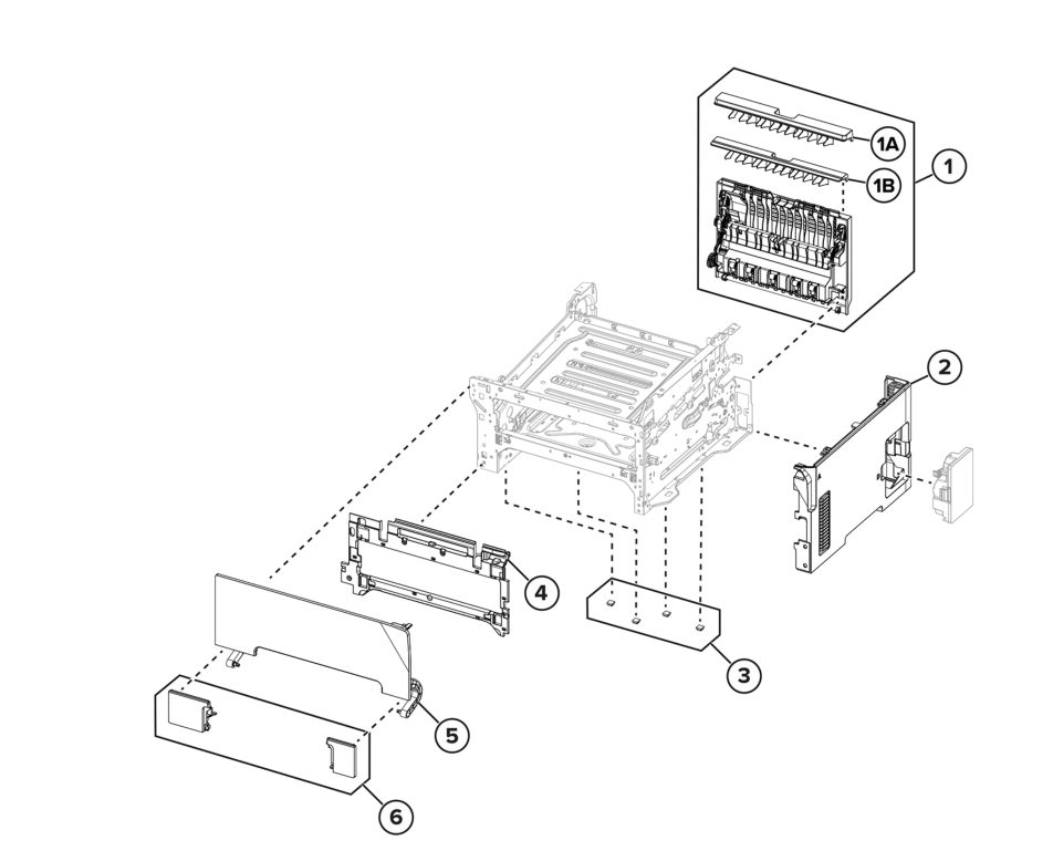 Covers parts diagram - Xerox C245 / C255a / C303a / C305ae / XC2432 / ZC364 Color MFP