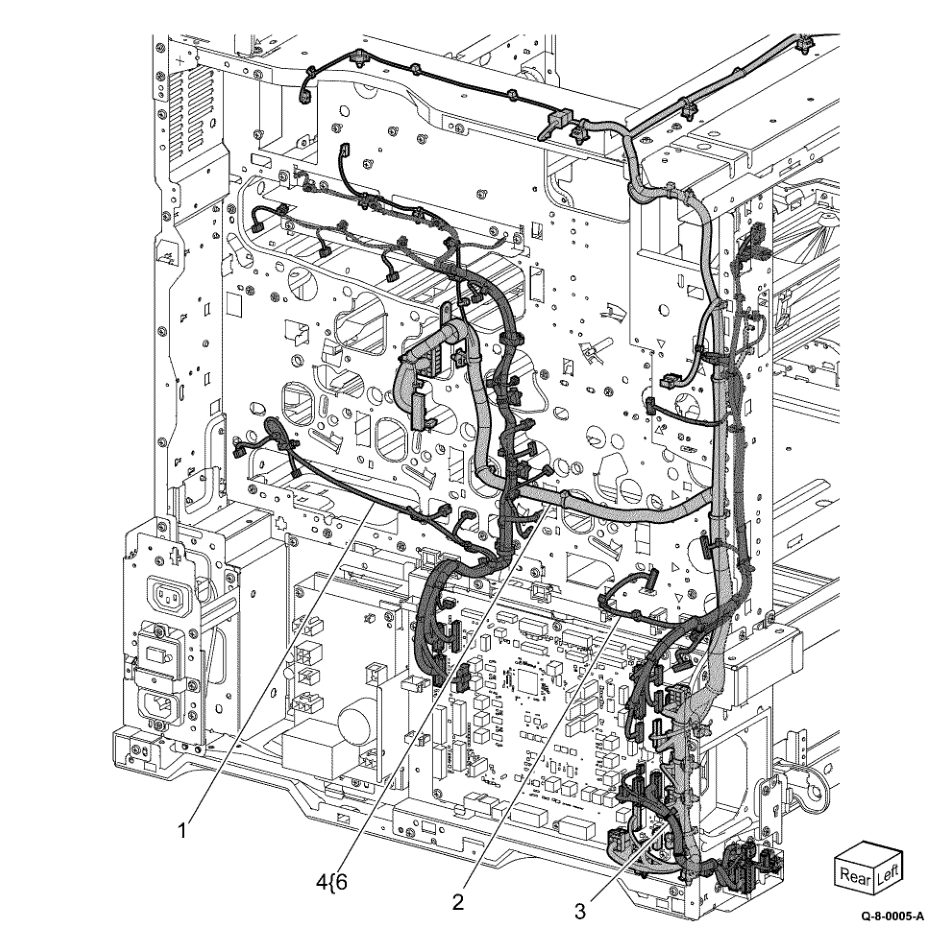 PL 1.25 Wire Harness parts diagram - Xerox AltaLink C8230 / C8235 / C8245 / C8255 / C8270