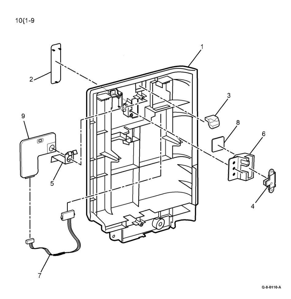 PL 28.25 Front Left Cover Compartment parts diagram - Xerox AltaLink C8230 / C8235 / C8245 / C8255 / C8270