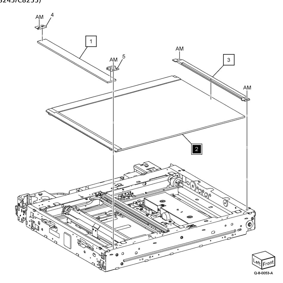 PL 60.40 Platen Glass (C8230/C8235/C8245/C8255) parts diagram - Xerox AltaLink C8230 / C8235 / C8245 / C8255 / C8270