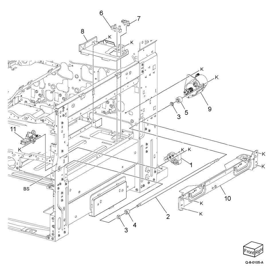 PL 90.20 Xerographic Assembly (1 of 2) parts diagram - Xerox AltaLink C8230 / C8235 / C8245 / C8255 / C8270