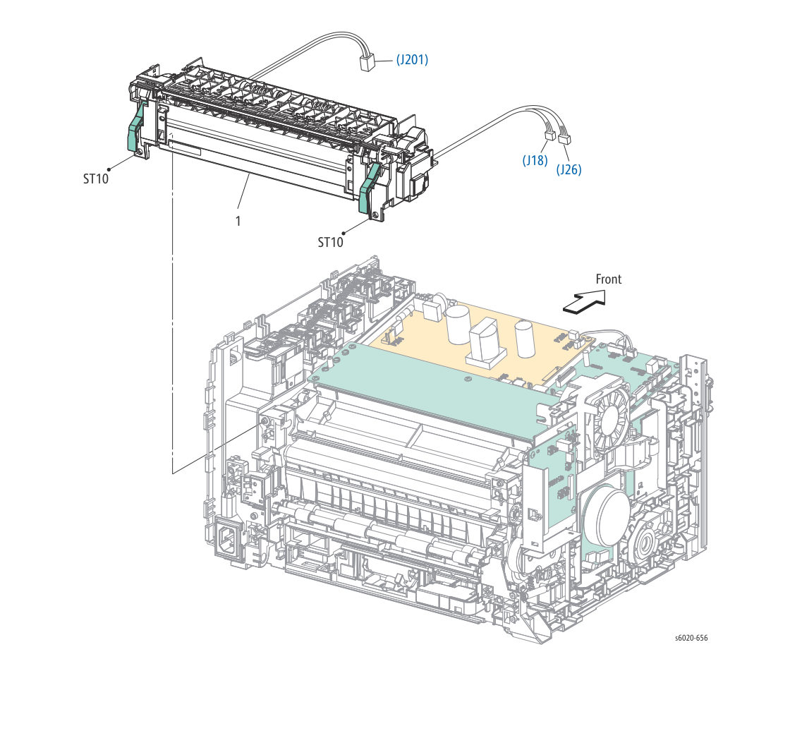 Phaser 6020 – PL 5.1 Fusing parts diagram - Xerox Phaser 6020 / 6022 & WorkCentre 6025 / 6027