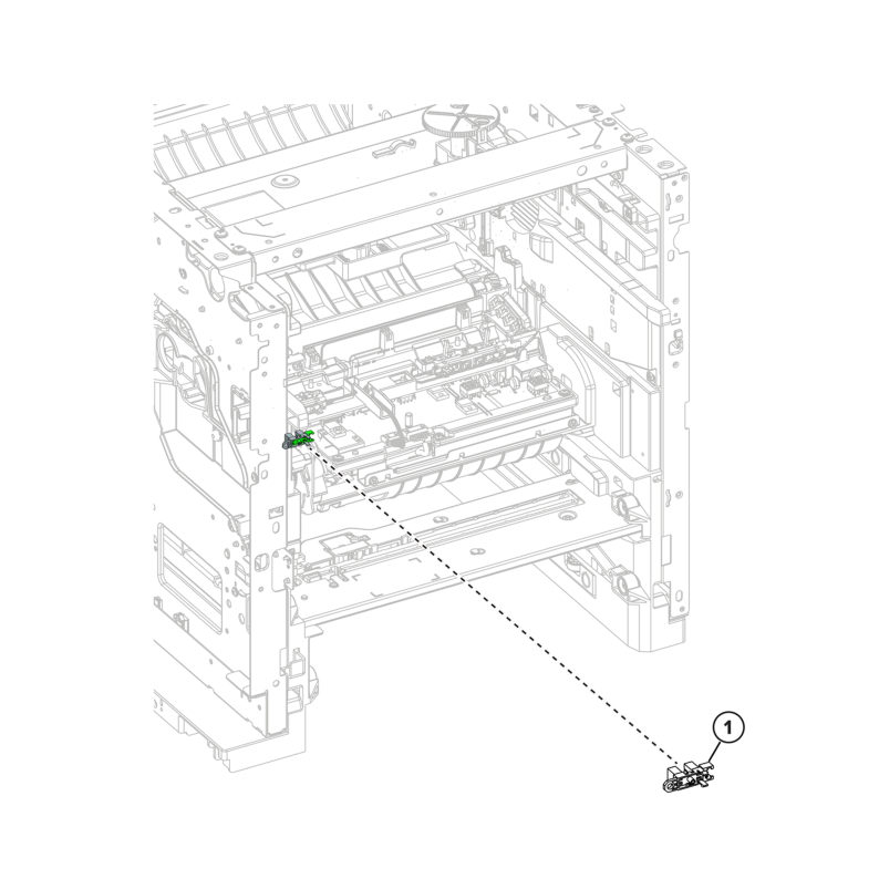 Printer – Sensor (duplex path) parts diagram - Xerox MX831se / MX831tse / MX833se / MX833tse / MX833xse