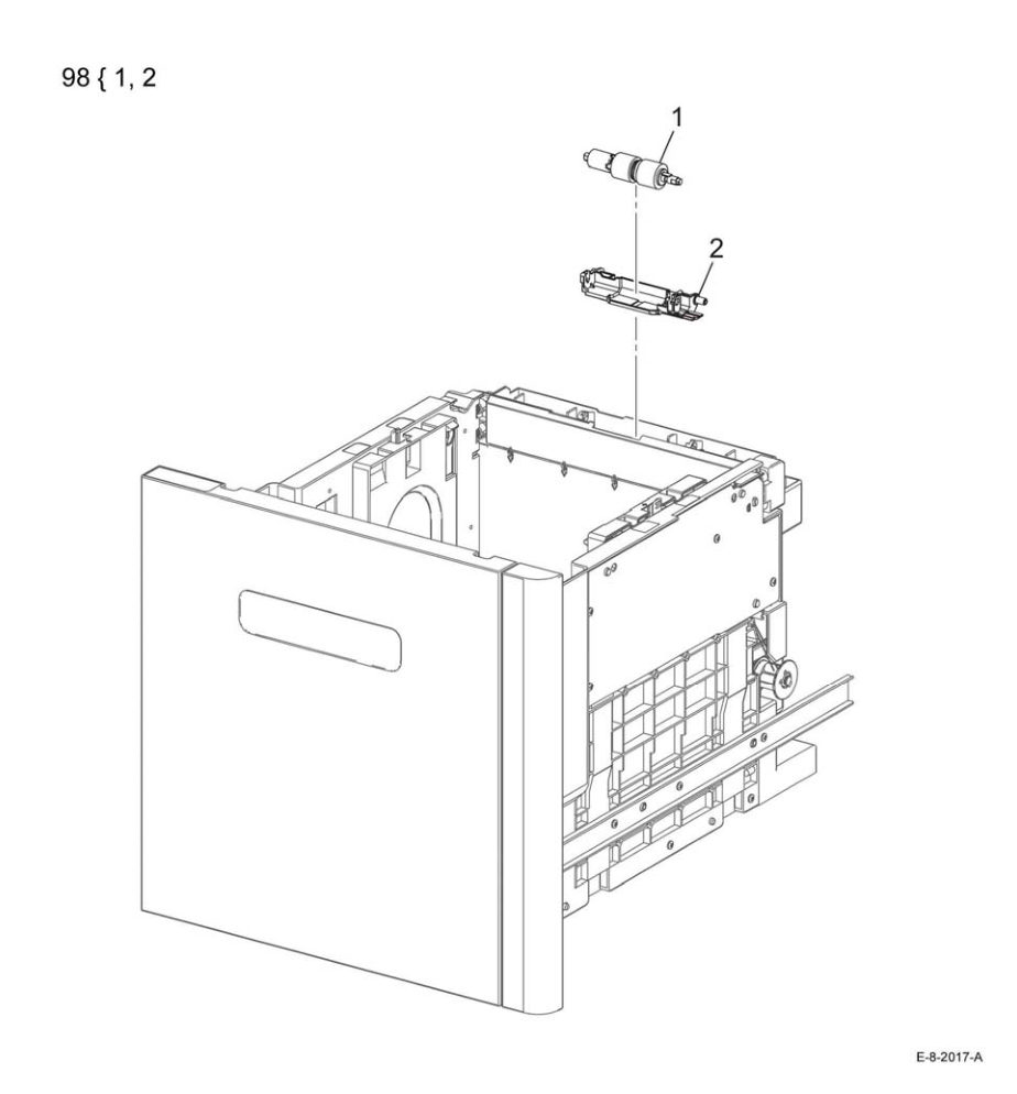 PL 11.4 HCF (4/4 Tray) parts diagram - Xerox VersaLink B600 / B605 / B610 / B615