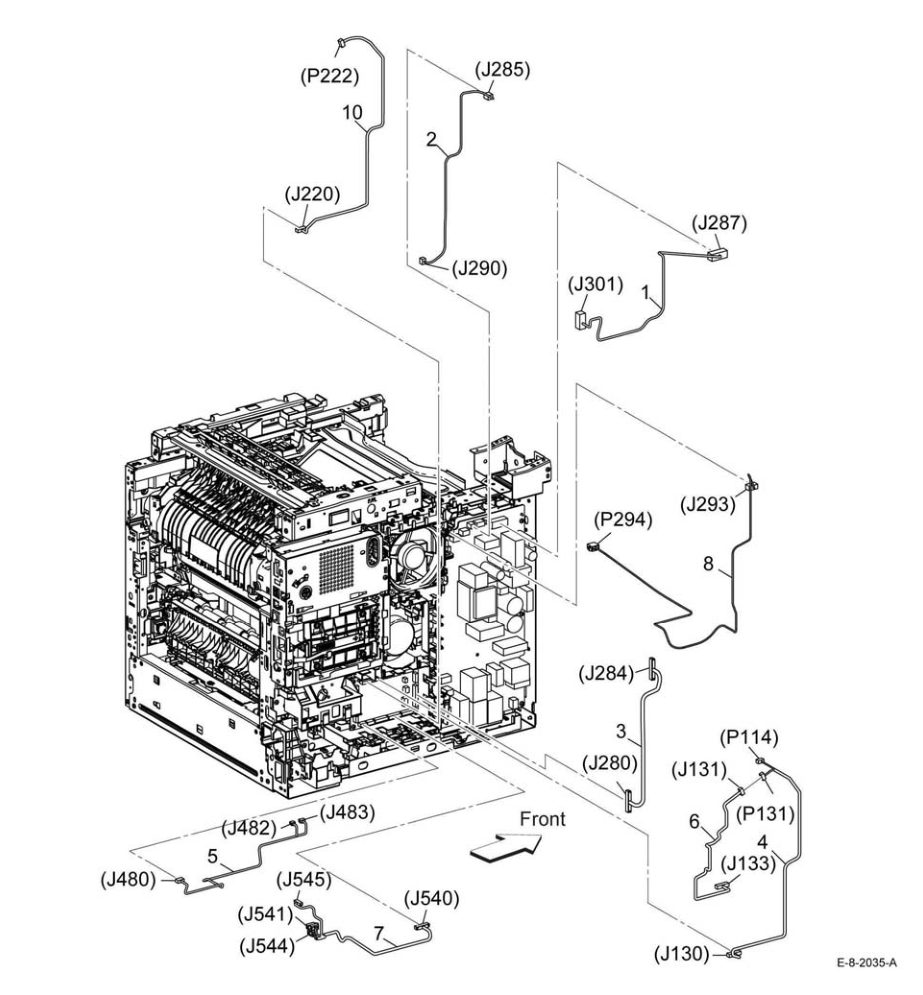 PL 18.12 Electrical (B600/B610) (4/4) parts diagram - Xerox VersaLink B600 / B605 / B610 / B615