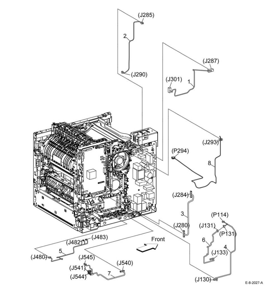 PL 18.4 Electrical (B605/B615) (4/4) parts diagram - Xerox VersaLink B600 / B605 / B610 / B615