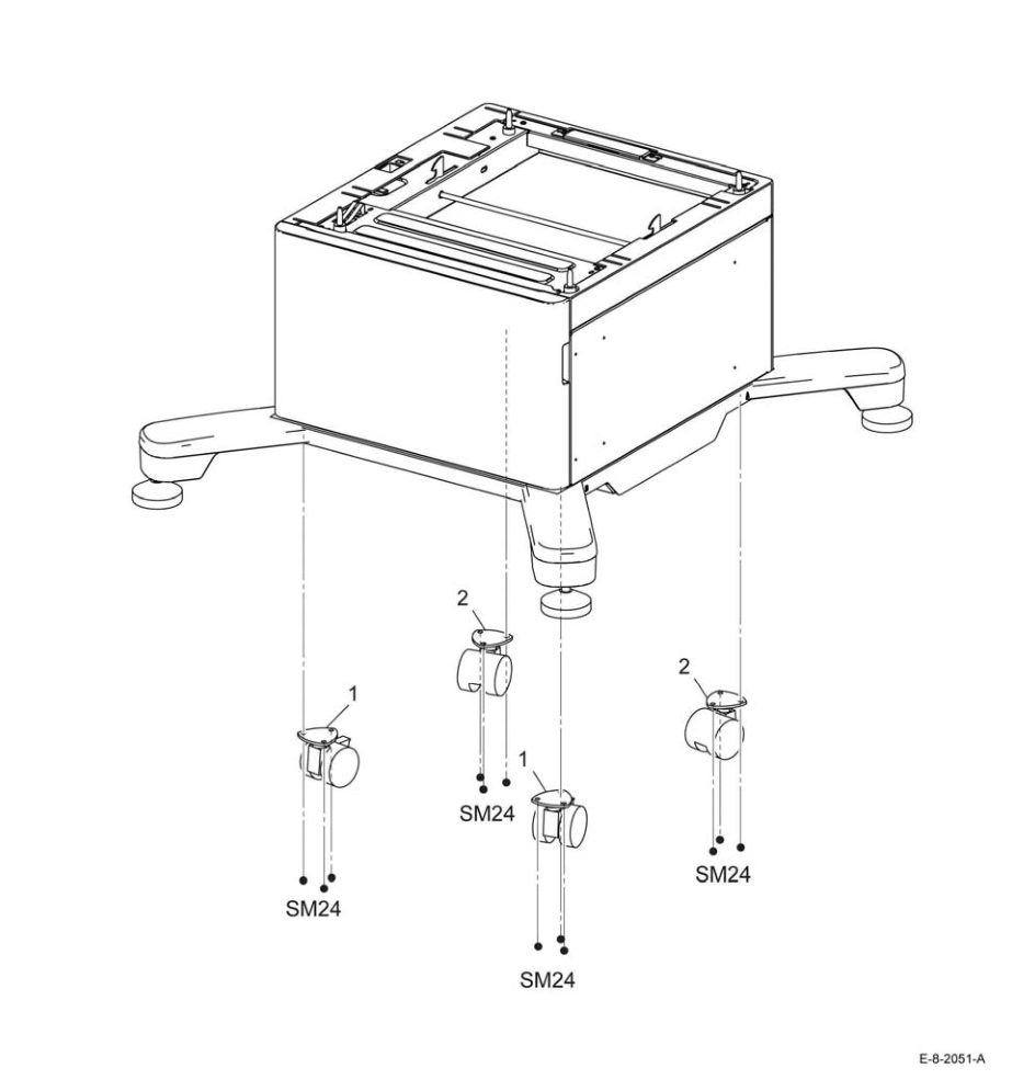 PL 30.1 Cabinet parts diagram - Xerox VersaLink B600 / B605 / B610 / B615