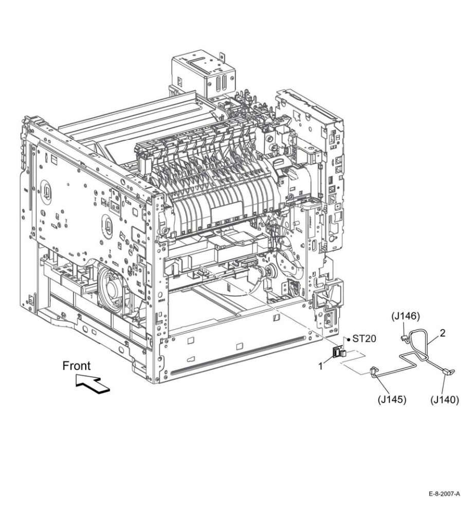 PL 6.1 Transfer parts diagram - Xerox VersaLink B600 / B605 / B610 / B615