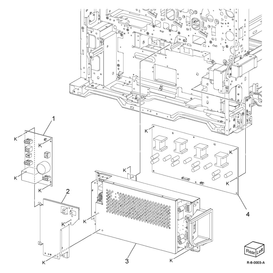 PL 1.15 Electrical - Rear (3 of 3) parts diagram - Xerox AltaLink B8145 / B8155 / B8170 / C8130