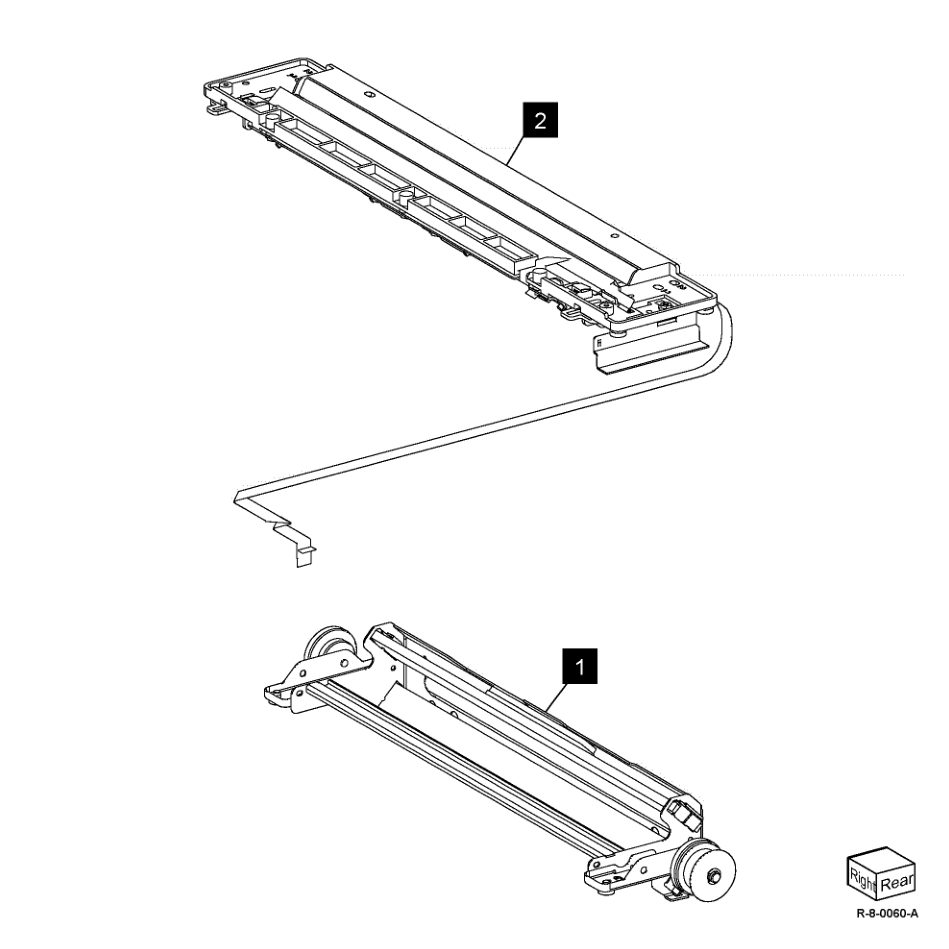 PL 60.30 Full/Half Carriage (B8170) parts diagram - Xerox AltaLink B8145 / B8155 / B8170 / C8130