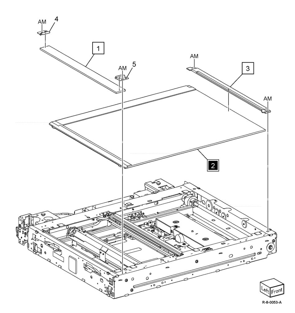 PL 60.40 Platen Glass (B8145/B8155) parts diagram - Xerox AltaLink B8145 / B8155 / B8170 / C8130