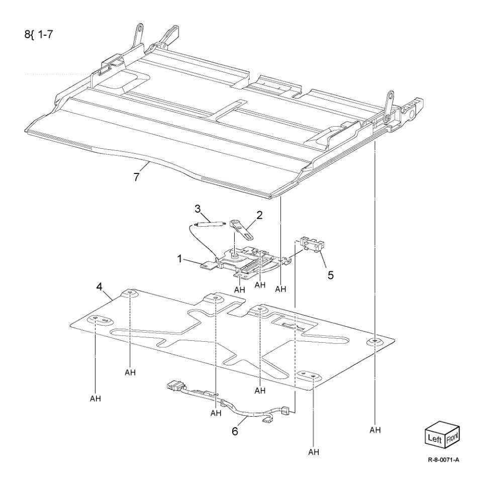 PL 70.55 Bypass Tray Assembly parts diagram - Xerox AltaLink B8145 / B8155 / B8170 / C8130