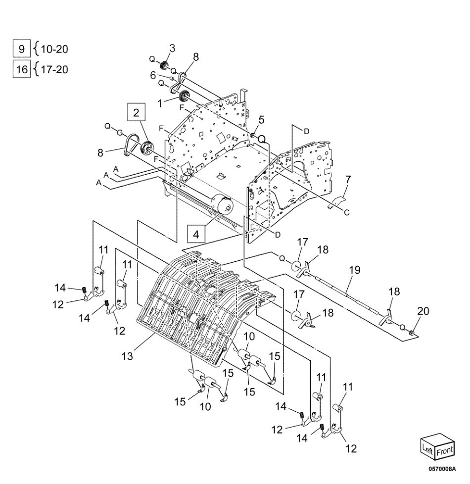 PL 70.8 Export Assembly (2 of 2) parts diagram - Xerox AltaLink B8145 / B8155 / B8170 / C8130