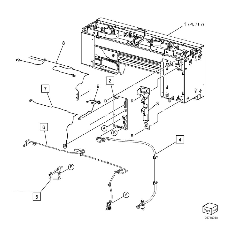 PL 71.6 Booklet Electrical (Option) parts diagram - Xerox AltaLink B8145 / B8155 / B8170 / C8130