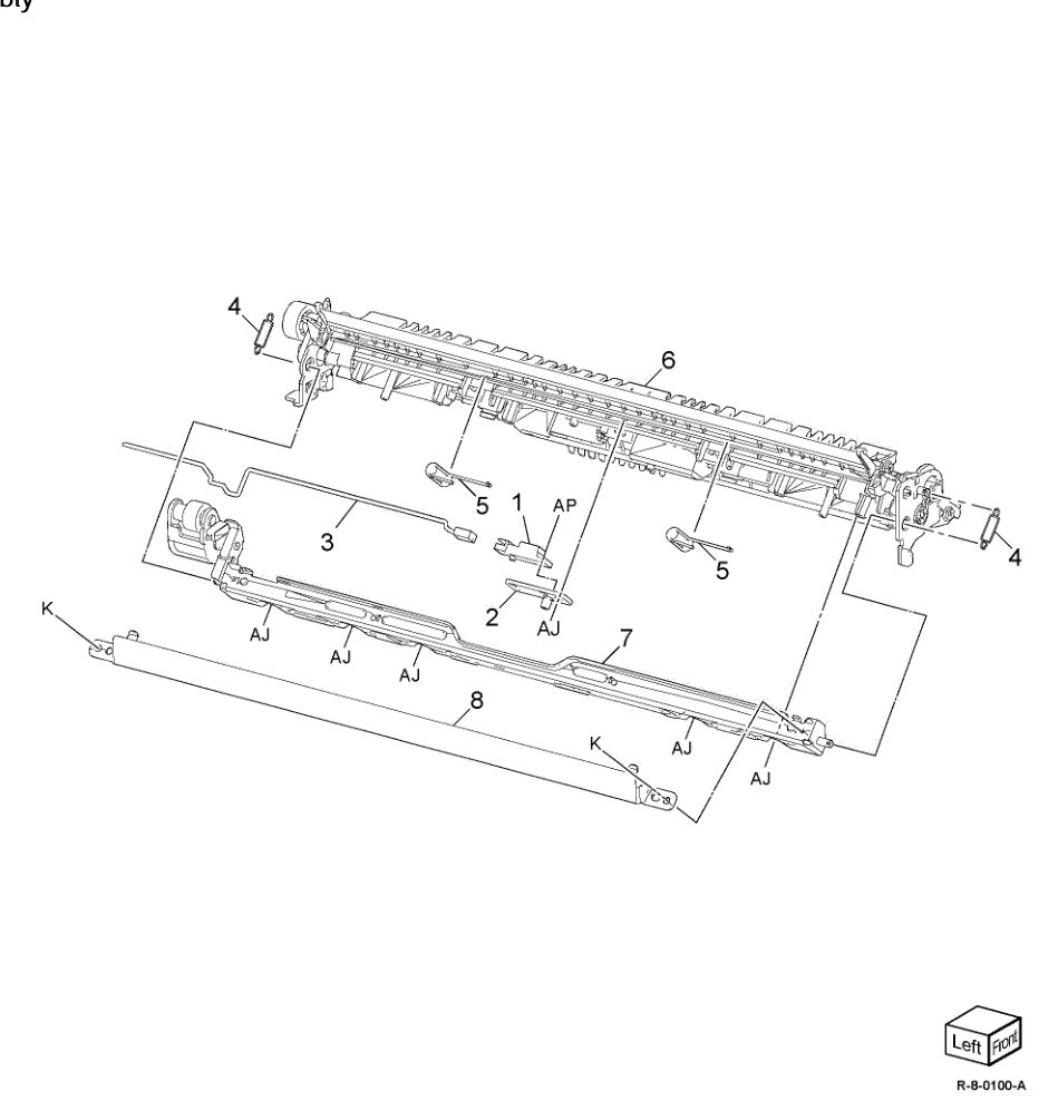 PL 80.115 Bypass Tray Takeaway Assembly parts diagram - Xerox AltaLink B8145 / B8155 / B8170 / C8130