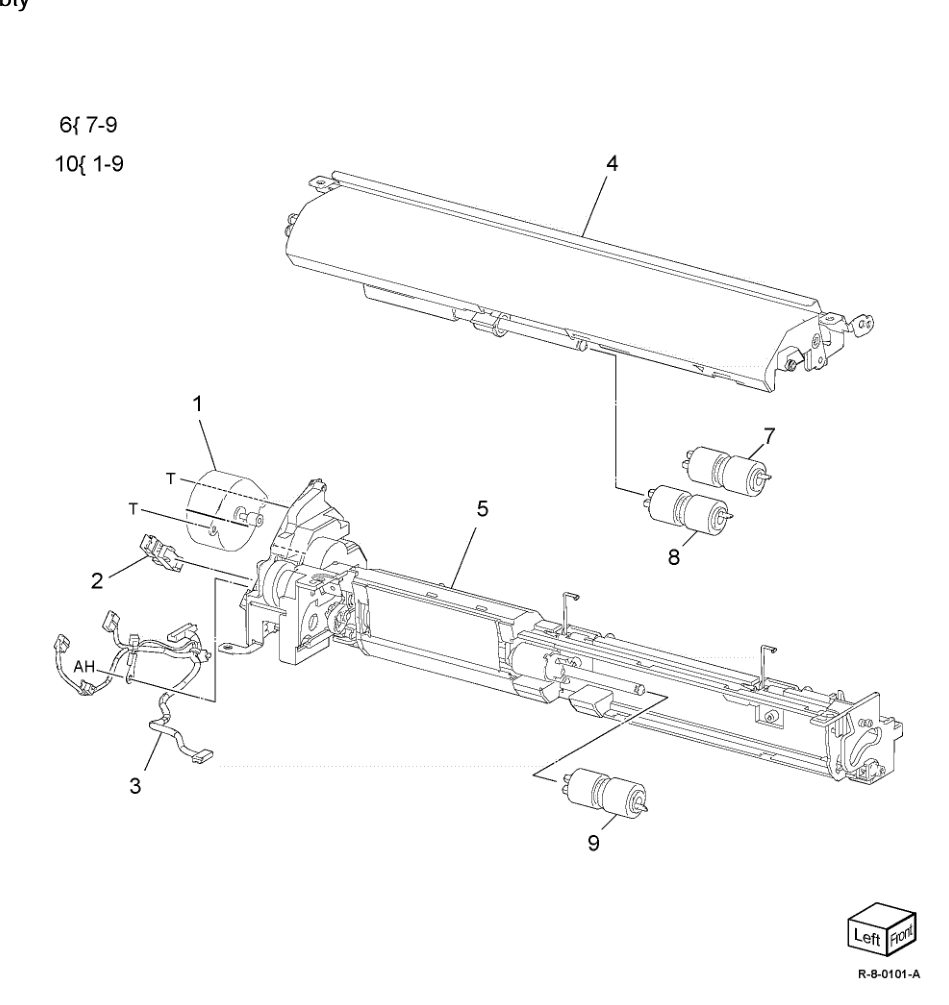 PL 80.120 Bypass Tray Feedhead Assembly parts diagram - Xerox AltaLink B8145 / B8155 / B8170 / C8130