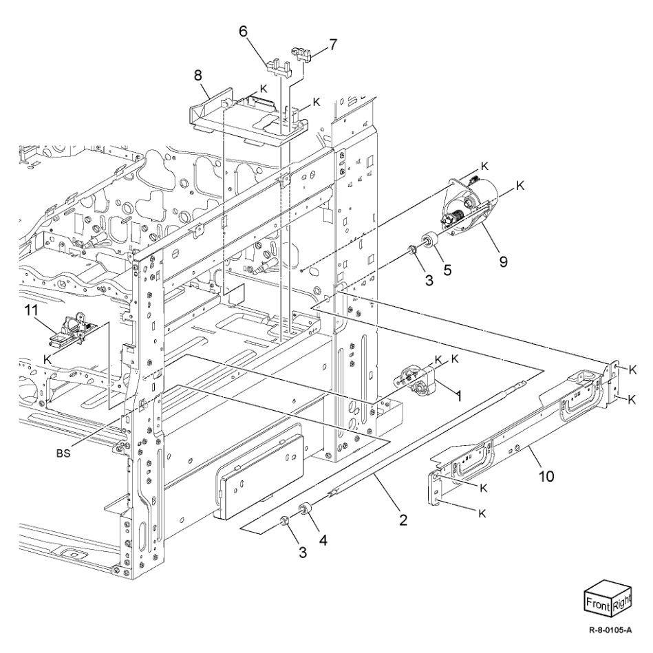 PL 90.20 Xerographic Assembly (1 of 2) parts diagram - Xerox AltaLink B8145 / B8155 / B8170 / C8130