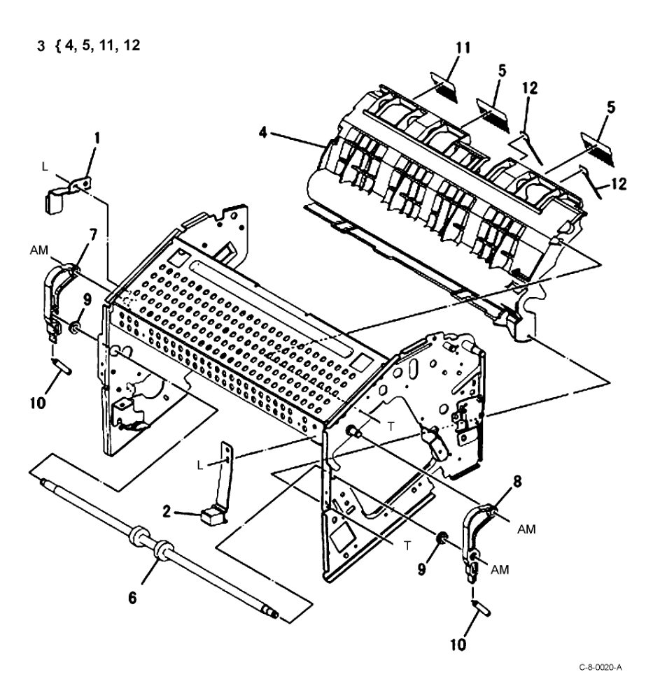 PL 12.13 Integrated Office Finisher parts diagram - Xerox VersaLink C7000 / C7020 / C7025 / C7030
