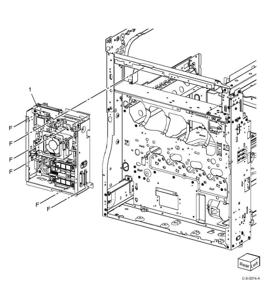 PL 3.05 Control Unit parts diagram - Xerox VersaLink C7000 / C7020 / C7025 / C7030