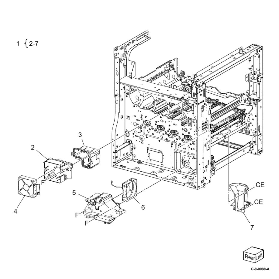 PL 40.15 NOHAD parts diagram - Xerox VersaLink C7000 / C7020 / C7025 / C7030