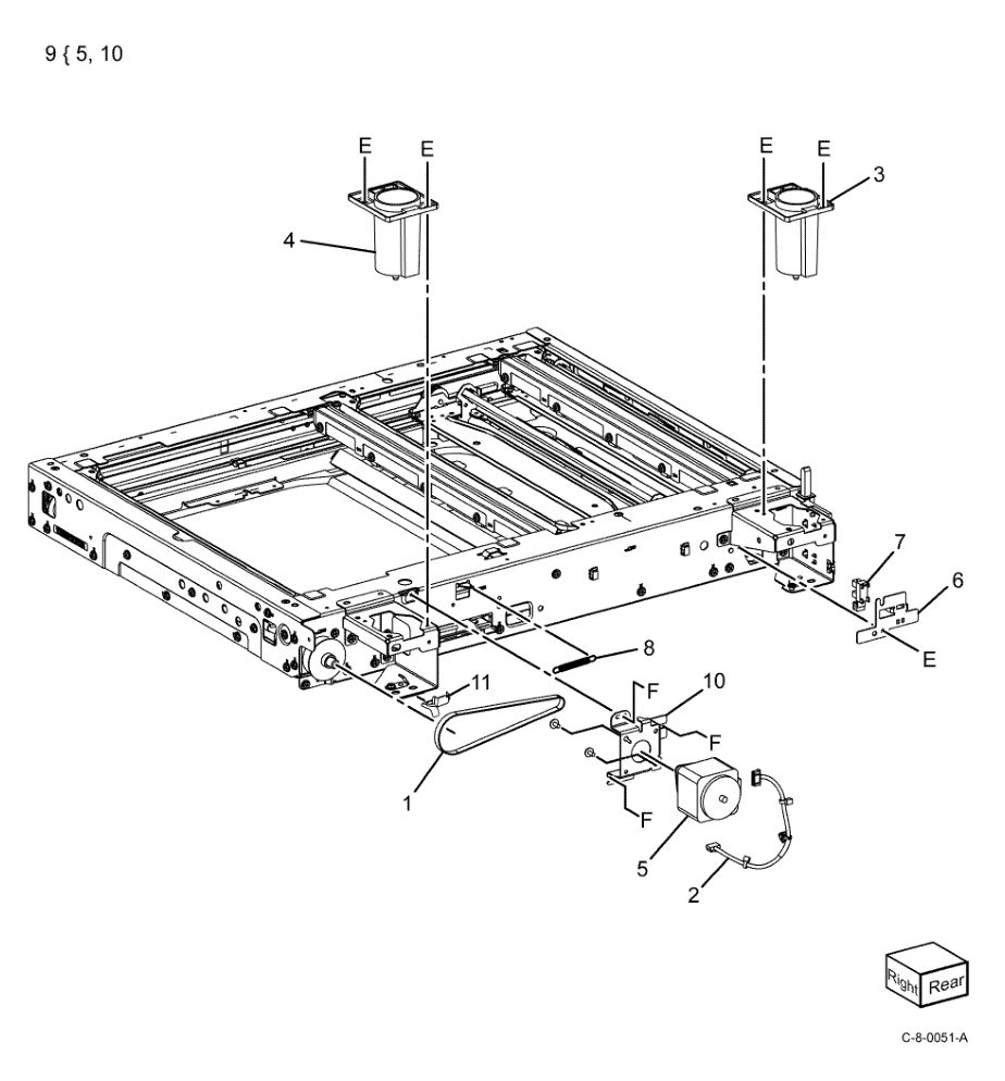 PL 60.30 Motor/Transport PWB parts diagram - Xerox VersaLink C7000 / C7020 / C7025 / C7030
