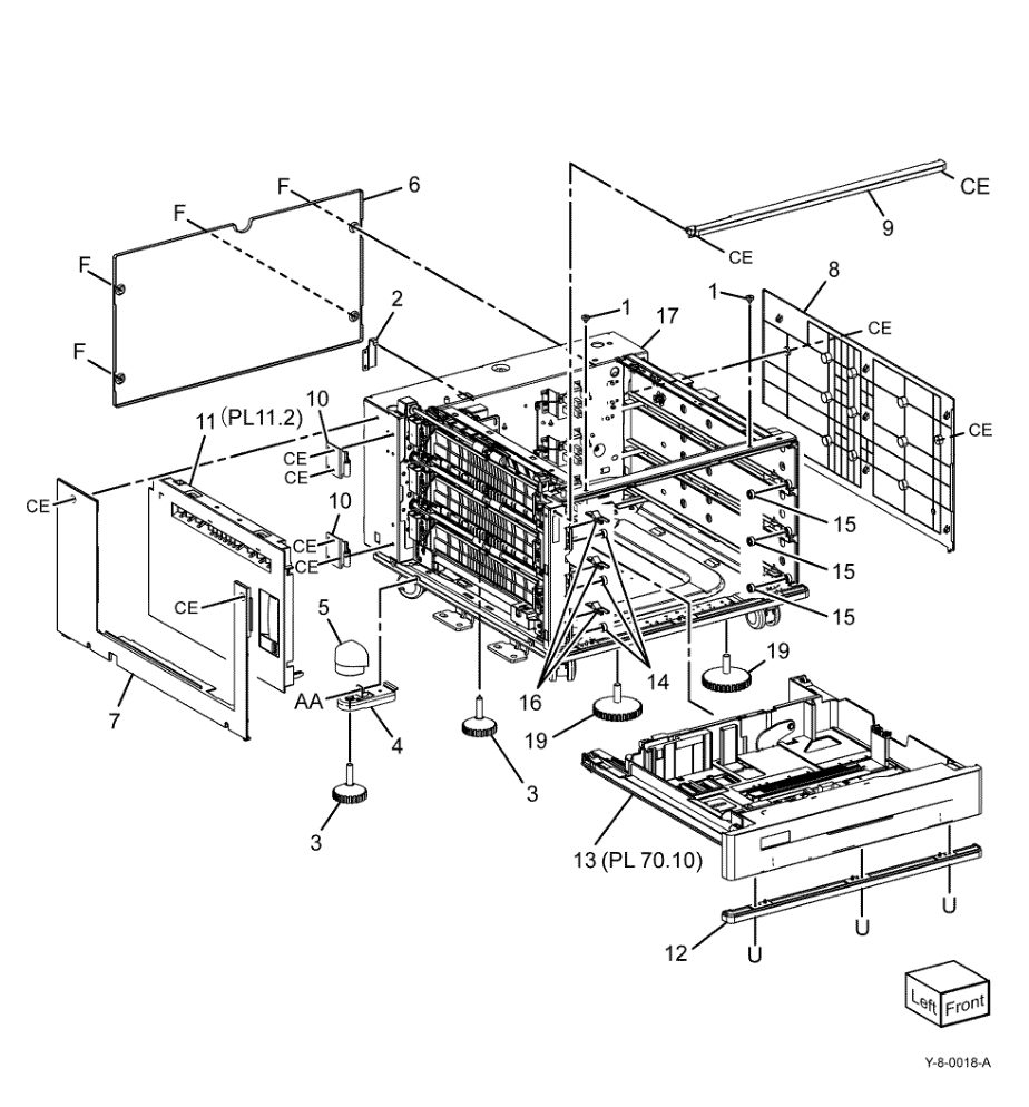 PL 70.20 3TM (1 of 4) parts diagram - Xerox VersaLink C7000 / C7020 / C7025 / C7030