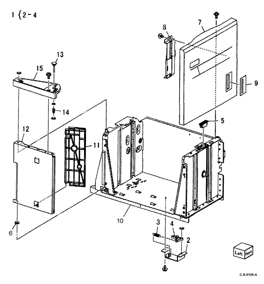 PL 70.50 HCF (1 of 2) parts diagram - Xerox VersaLink C7000 / C7020 / C7025 / C7030