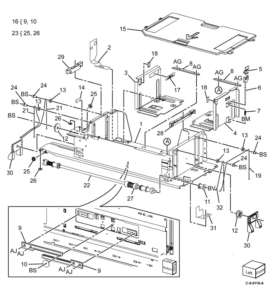 PL 70.66 TTM (2 of 3) parts diagram - Xerox VersaLink C7000 / C7020 / C7025 / C7030