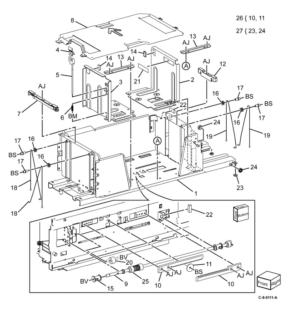 PL 70.67 TTM (3 of 3) parts diagram - Xerox VersaLink C7000 / C7020 / C7025 / C7030