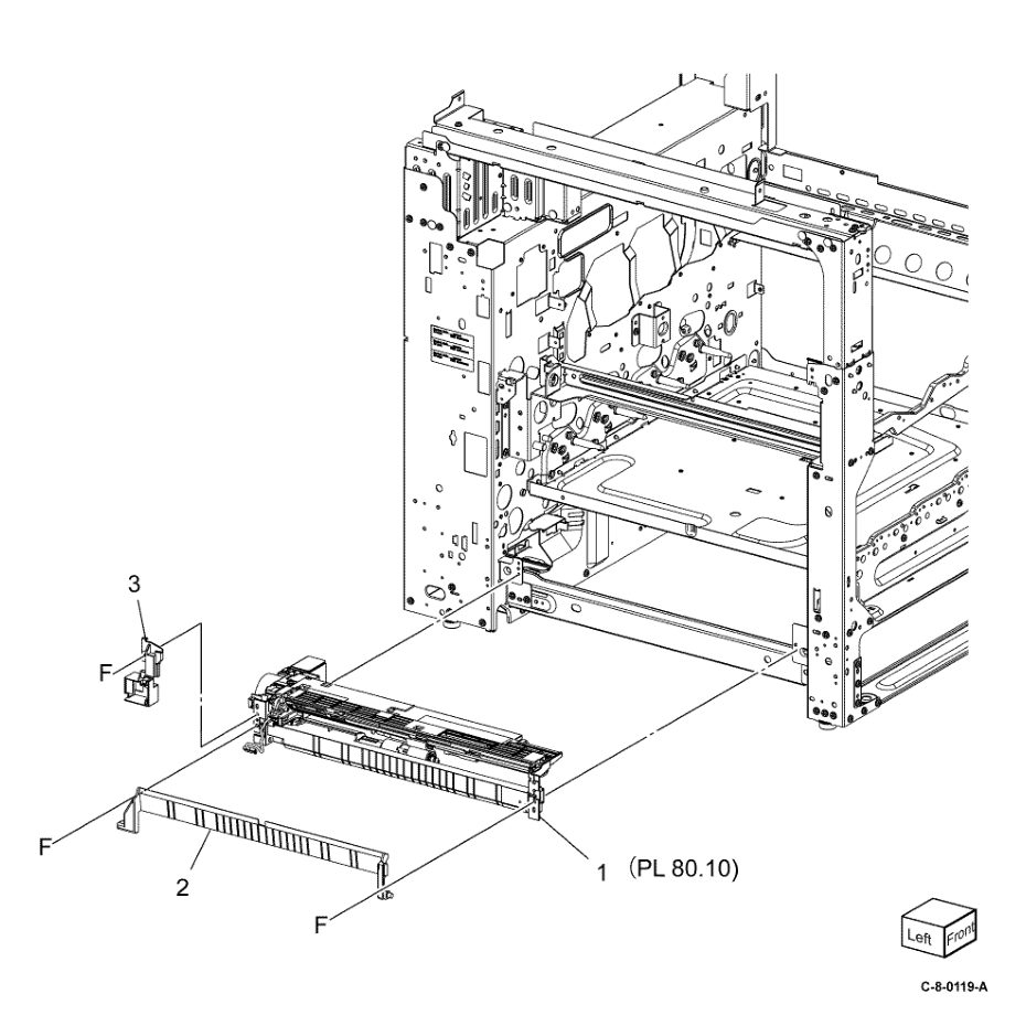 PL 80.05 Tray 1 Feeder parts diagram - Xerox VersaLink C7000 / C7020 / C7025 / C7030