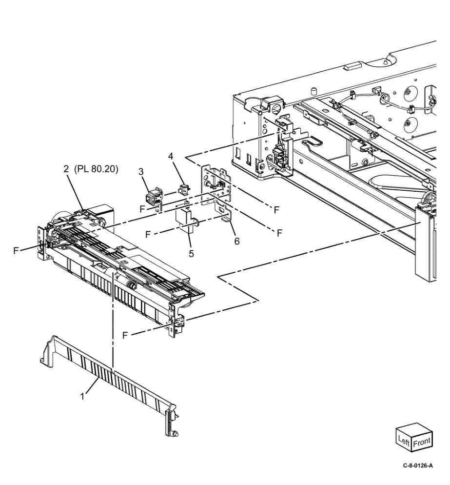 PL 80.35 STM Feeder parts diagram - Xerox VersaLink C7000 / C7020 / C7025 / C7030