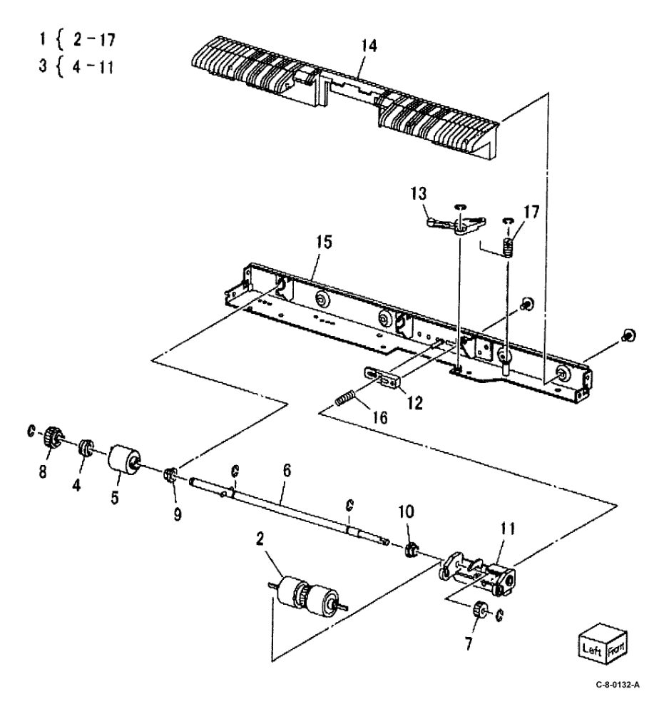 PL 80.62 HCF Feeder (3 of 3) parts diagram - Xerox VersaLink C7000 / C7020 / C7025 / C7030