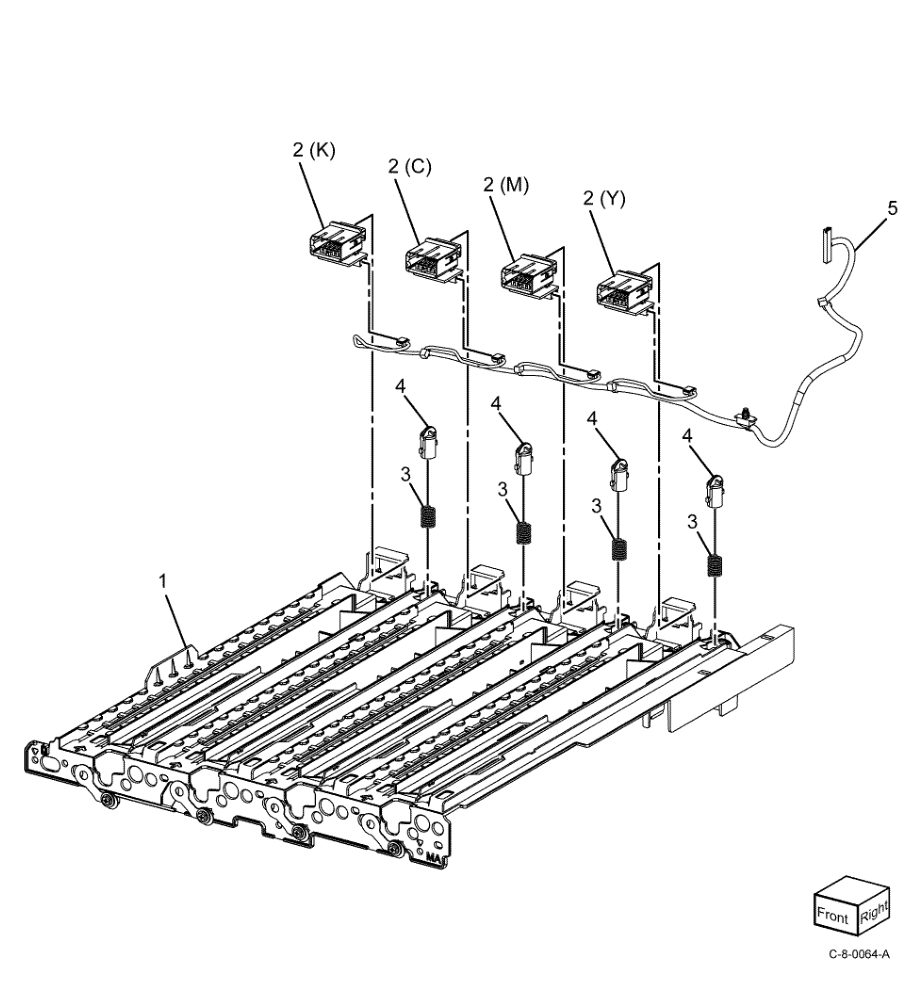 PL 90.25 Marking Guide Components parts diagram - Xerox VersaLink C7000 / C7020 / C7025 / C7030