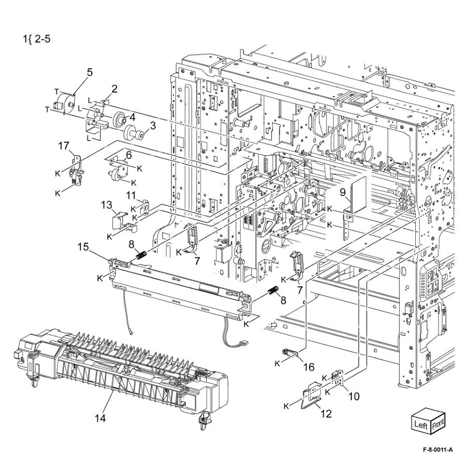PL 10.05 Fuser parts diagram - Xerox VersaLink C8000 / C9000