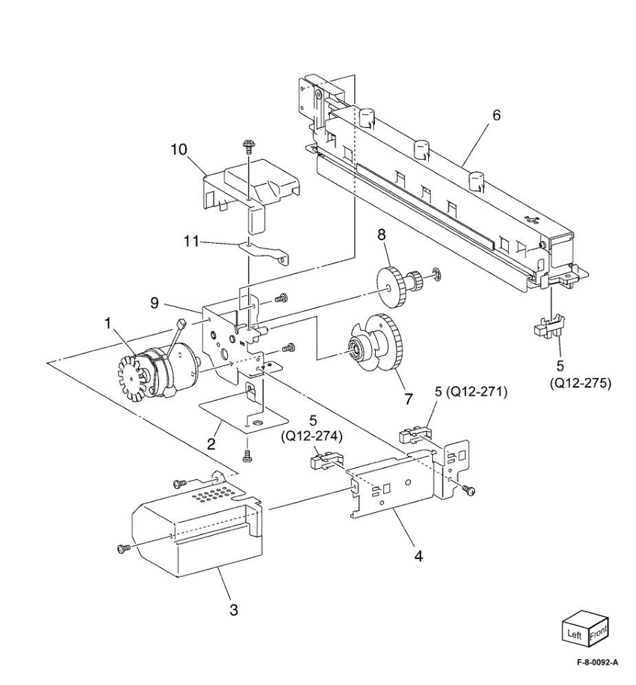PL 13.09 Office Finisher LX - Horizontal Transport Assembly (5 of 5) parts diagram - Xerox VersaLink C8000 / C9000