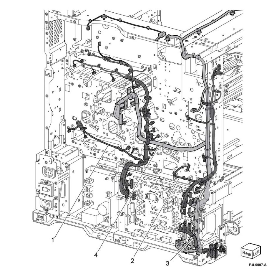 PL 1.25 Wire Harness parts diagram - Xerox VersaLink C8000 / C9000