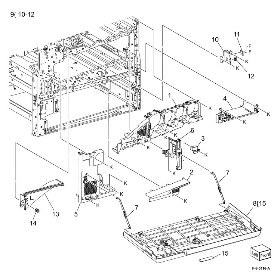 PL 28.05 Covers (1 of 3) parts diagram - Xerox VersaLink C8000 / C9000