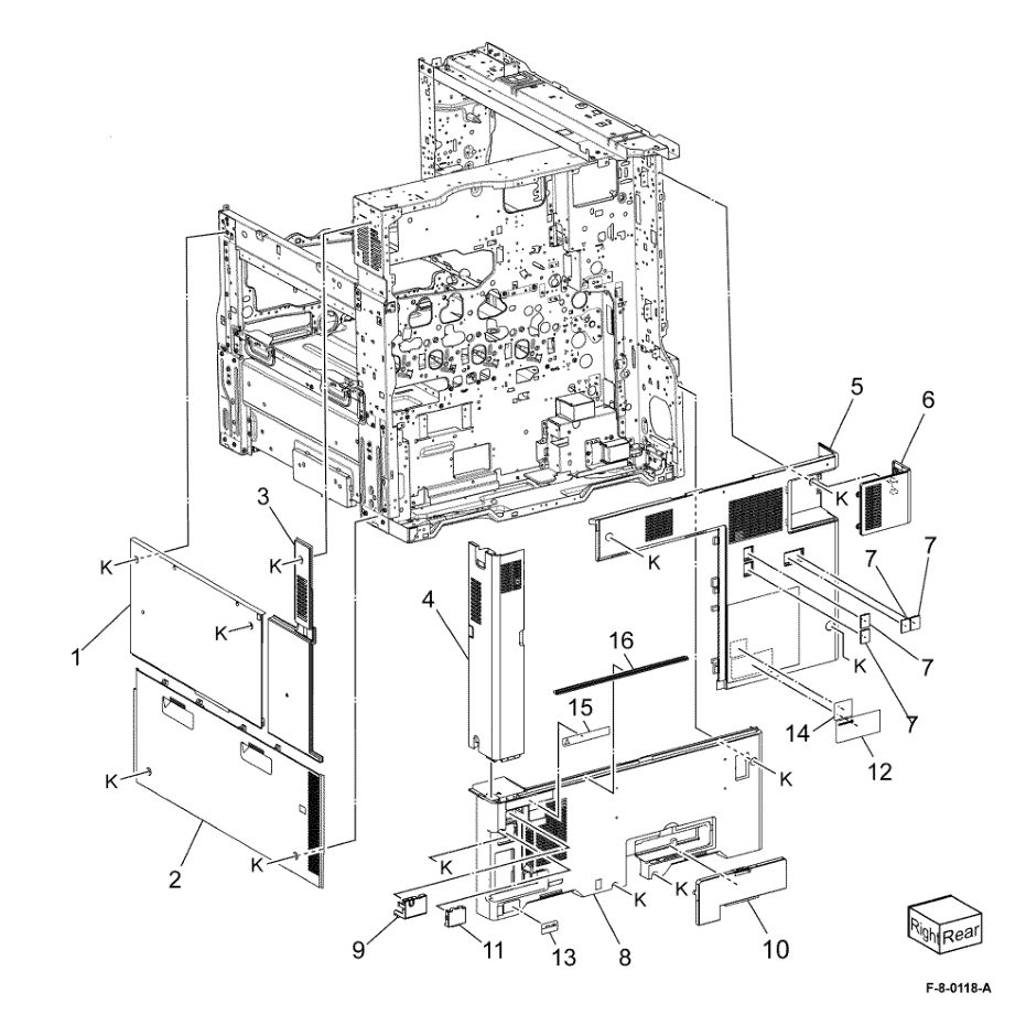 PL 28.15 Covers (3 of 3) parts diagram - Xerox VersaLink C8000 / C9000