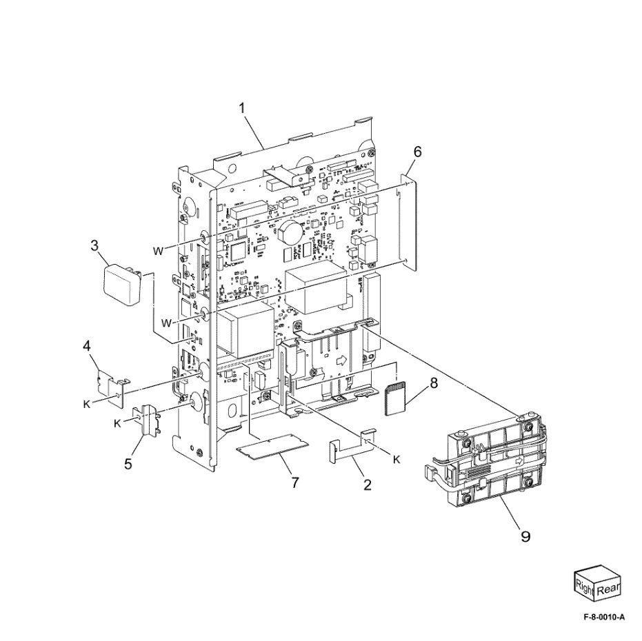 PL 3.05 Control Unit (ESS PWB) parts diagram - Xerox VersaLink C8000 / C9000