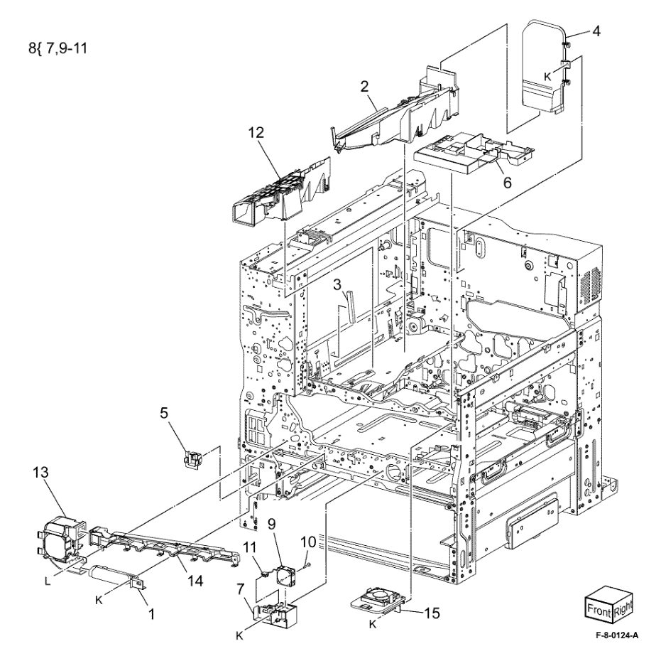 PL 40.10 NOHAD (front) parts diagram - Xerox VersaLink C8000 / C9000