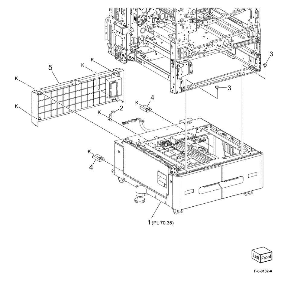 PL 70.30 TTM Components parts diagram - Xerox VersaLink C8000 / C9000