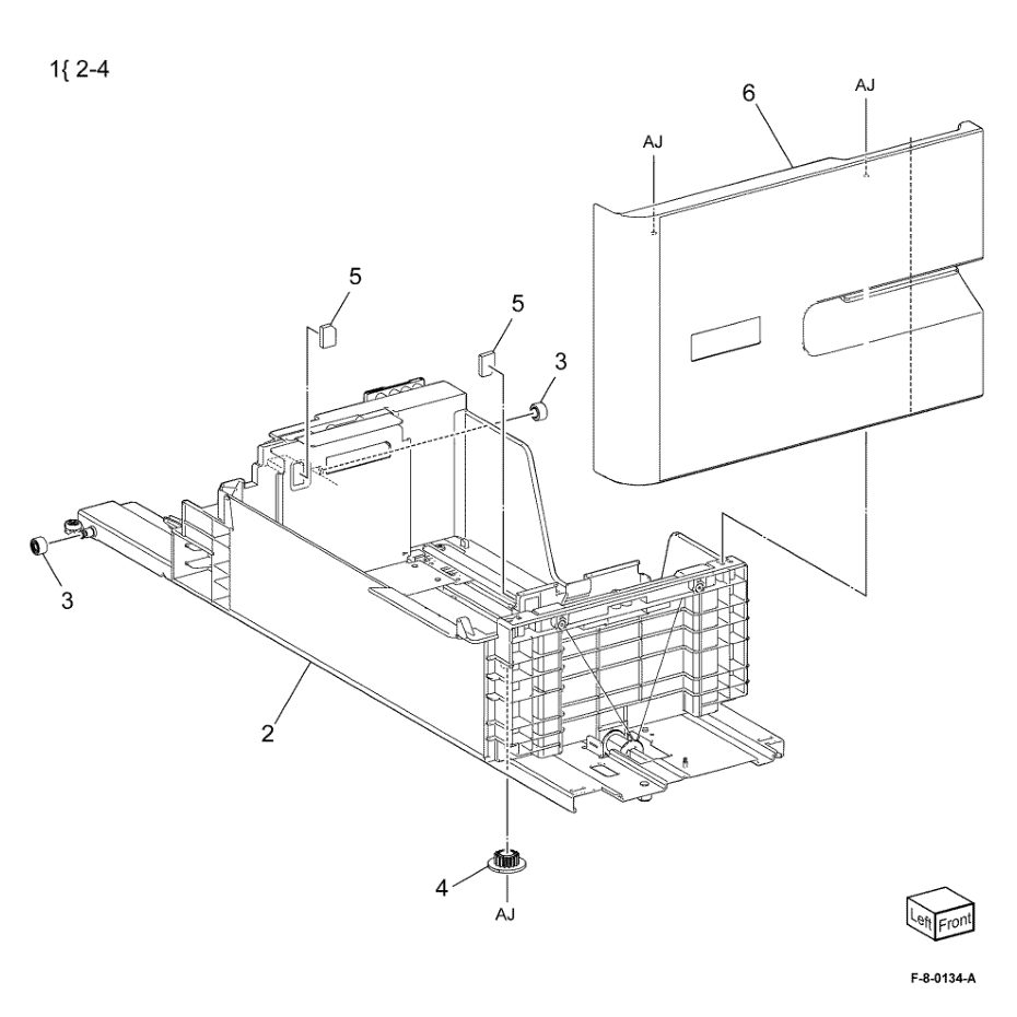 PL 70.40 TTM Tray 3 Assembly parts diagram - Xerox VersaLink C8000 / C9000