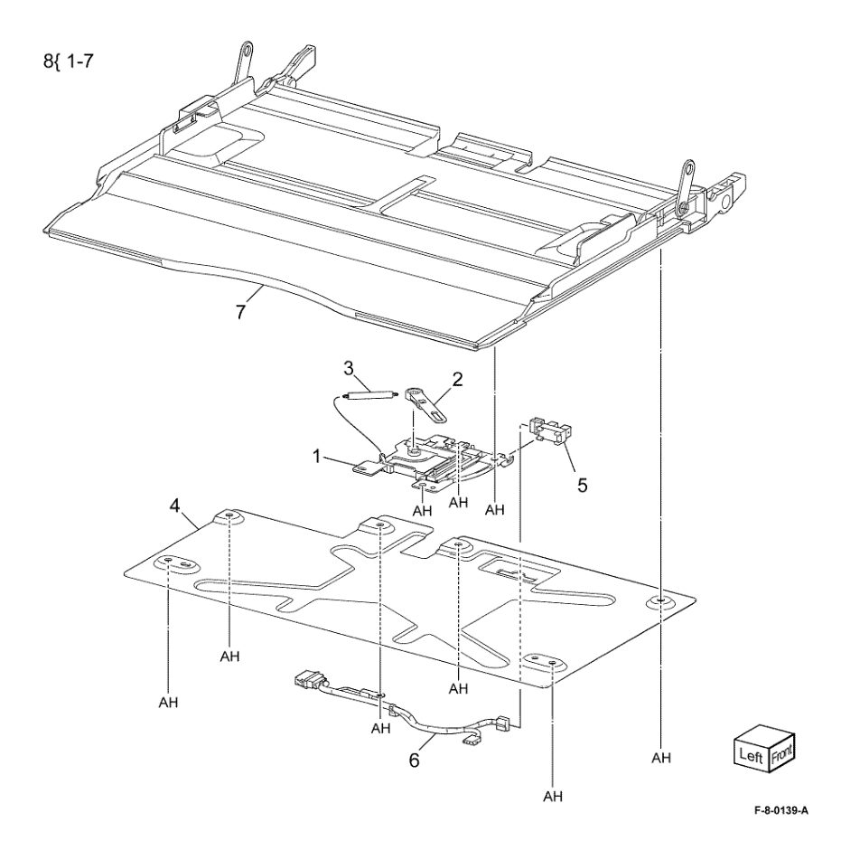 PL 70.55 Bypass Tray Assembly parts diagram - Xerox VersaLink C8000 / C9000