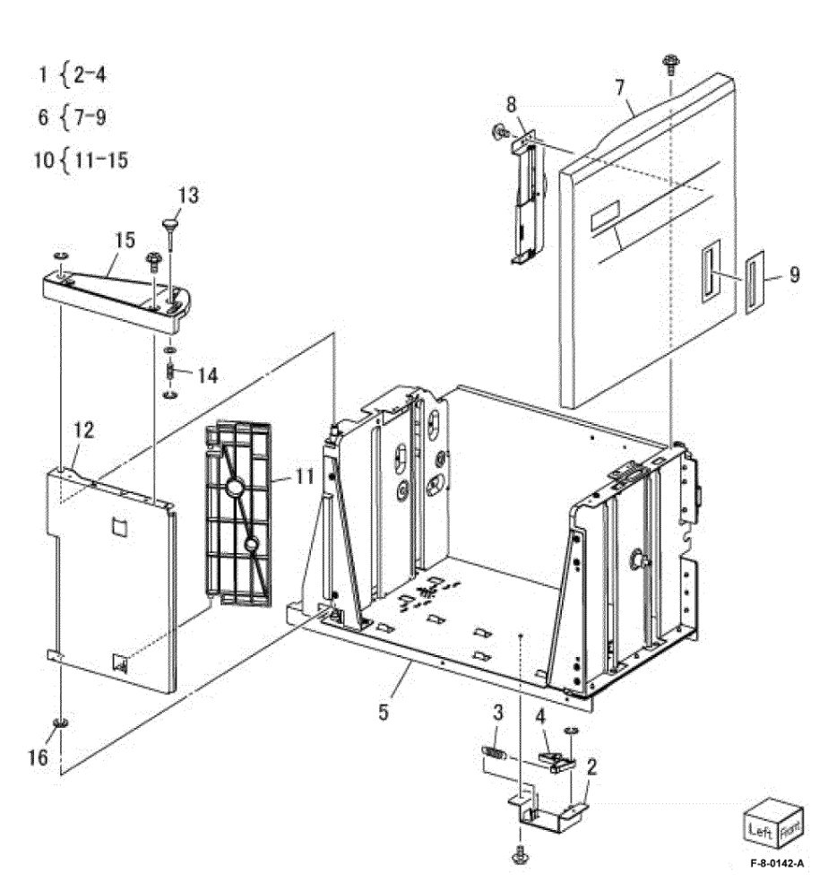 PL 70.80 HCF Tray 6 (1 of 2) parts diagram - Xerox VersaLink C8000 / C9000