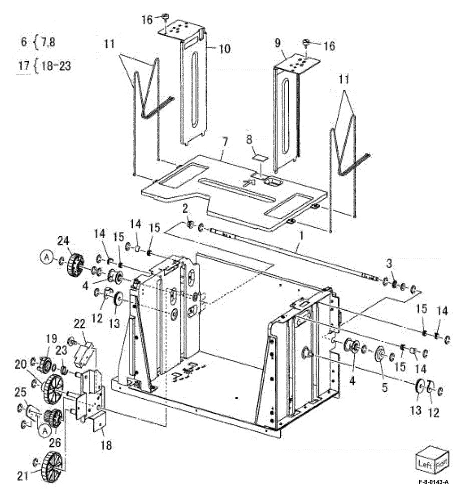 PL 70.85 HCF Tray 6 (2 of 2) parts diagram - Xerox VersaLink C8000 / C9000