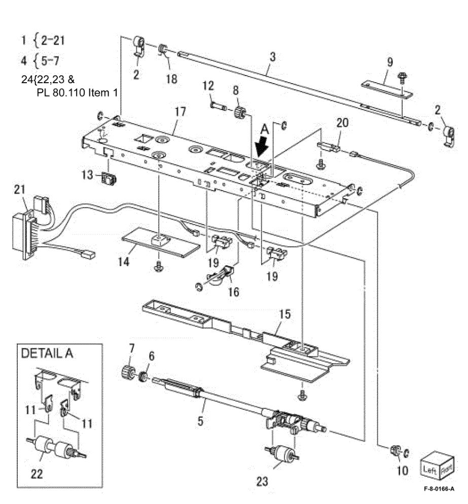 PL 80.105 HCF Feeder (2 of 3) parts diagram - Xerox VersaLink C8000 / C9000